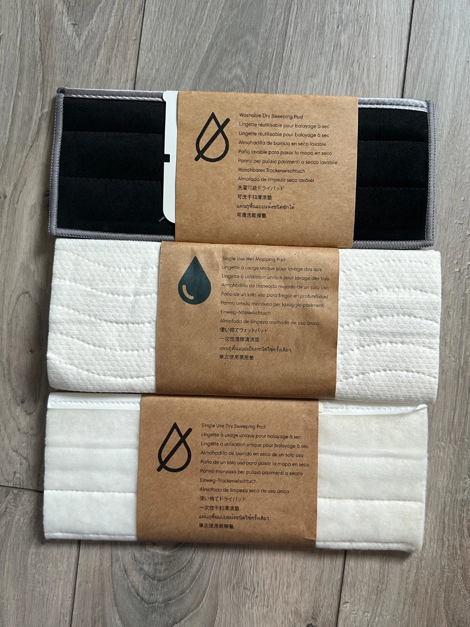 Lot de 3 lingettes iRobot Braava jet m6 – 2 jetables + 1 réutilisable – Neuves